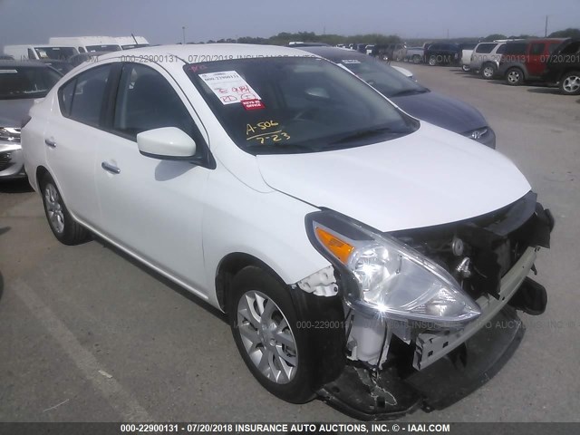 3N1CN7AP1JL832831 - 2018 NISSAN VERSA S/S PLUS/SV/SL WHITE photo 1