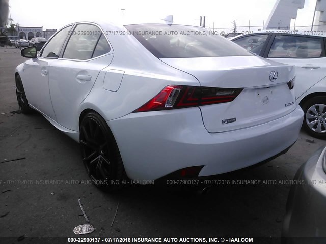 JTHBA1D29G5001408 - 2016 LEXUS IS 200T WHITE photo 3