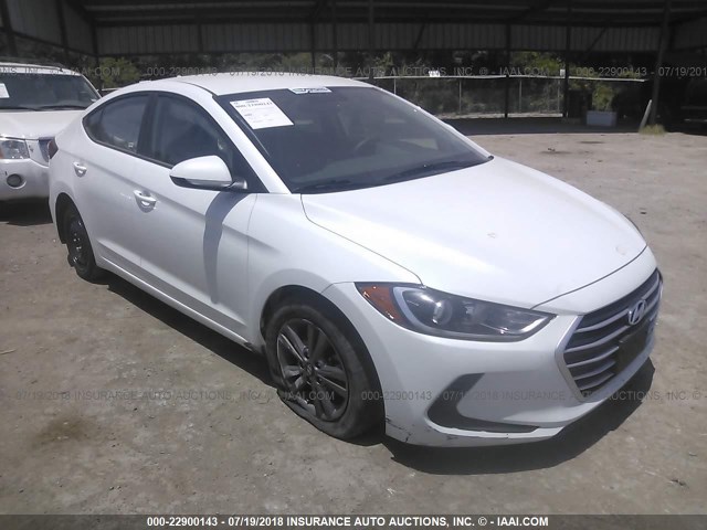 5NPD84LF2JH241791 - 2018 HYUNDAI ELANTRA SEL/VALUE/LIMITED WHITE photo 1