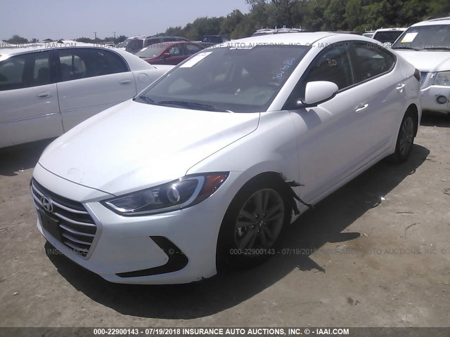 5NPD84LF2JH241791 - 2018 HYUNDAI ELANTRA SEL/VALUE/LIMITED WHITE photo 2