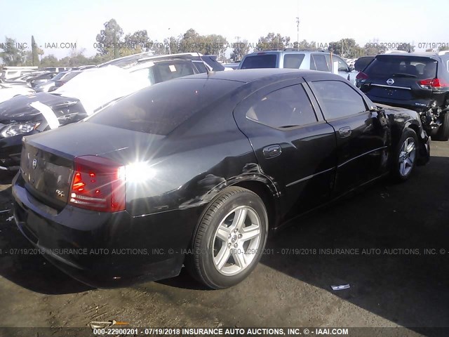 2B3KA53H48H248698 - 2008 DODGE CHARGER R/T BLACK photo 4