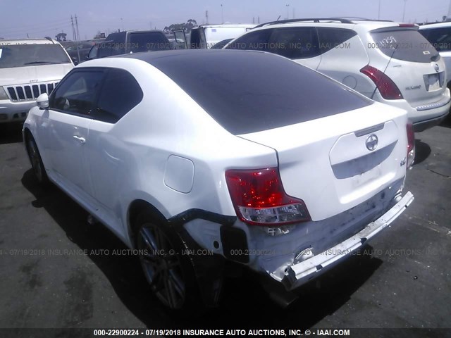 JTKJF5C73D3046301 - 2013 TOYOTA SCION TC 白色 照片 3
