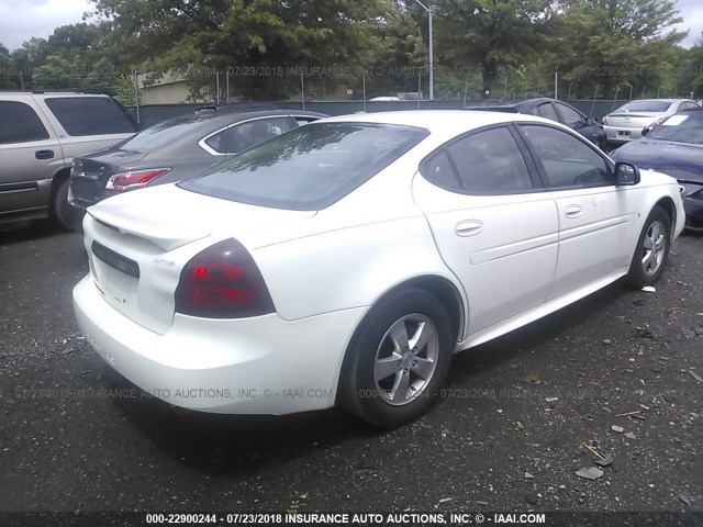 2G2WP552881106875 - 2008 PONTIAC GRAND PRIX Ақ фото 4