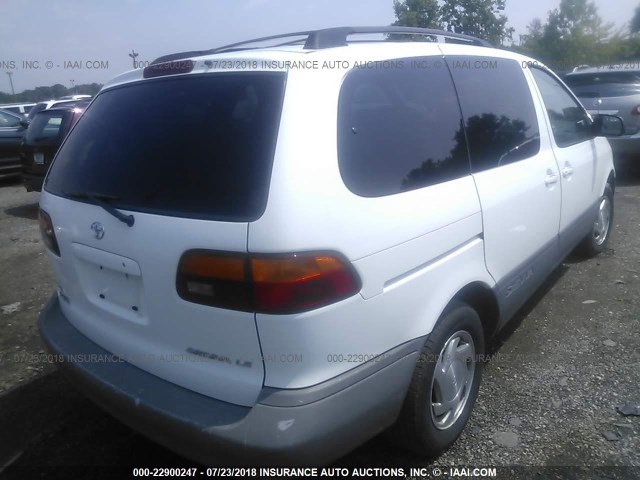 4T3ZF13C6YU207565 - 2000 TOYOTA SIENNA LE/XLE WHITE photo 4