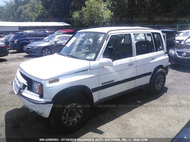 JS3TD03VXV4101332 - 1997 SUZUKI SIDEKICK JX WHITE photo 2