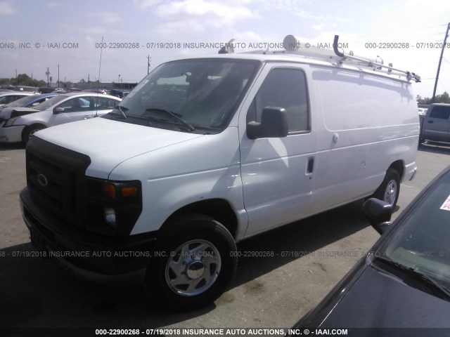 1FTNE2EL8ADA60186 - 2010 FORD ECONOLINE E250 VAN WHITE photo 2