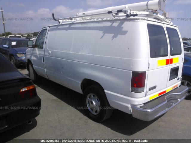 1FTNE2EL8ADA60186 - 2010 FORD ECONOLINE E250 VAN WHITE photo 3