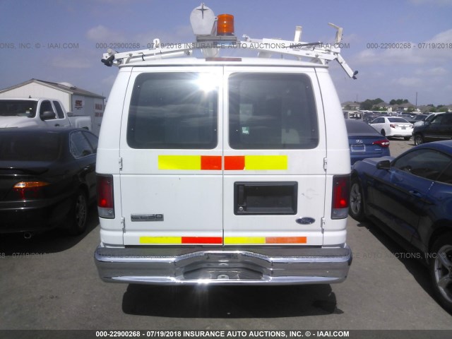 1FTNE2EL8ADA60186 - 2010 FORD ECONOLINE E250 VAN WHITE photo 6