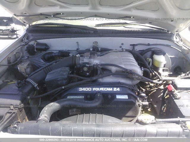 5TESN92NX3Z286547 - 2003 TOYOTA TACOMA XTRACAB PRERUNNER ვერცხლისფერი ფოტო 10