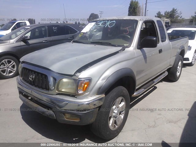 5TESN92NX3Z286547 - 2003 TOYOTA TACOMA XTRACAB PRERUNNER ვერცხლისფერი ფოტო 2