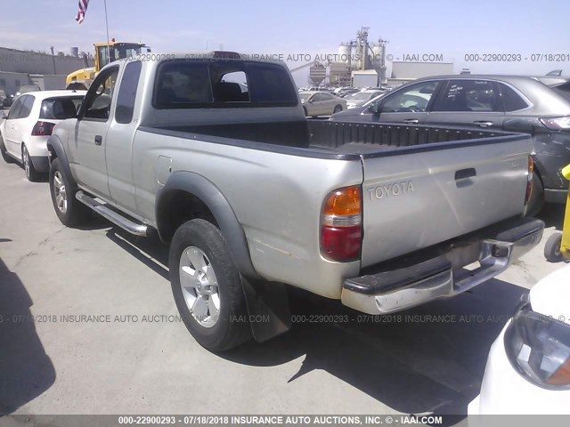 5TESN92NX3Z286547 - 2003 TOYOTA TACOMA XTRACAB PRERUNNER ვერცხლისფერი ფოტო 3