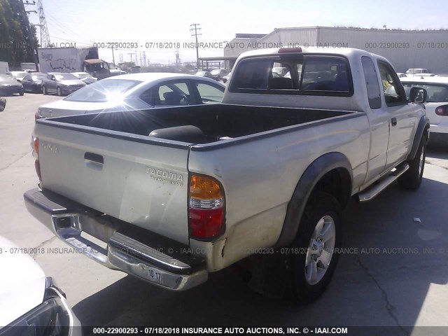 5TESN92NX3Z286547 - 2003 TOYOTA TACOMA XTRACAB PRERUNNER ვერცხლისფერი ფოტო 4