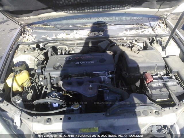 JTDBE32K140273688 - 2004 TOYOTA CAMRY LE/XLE GOLD photo 10