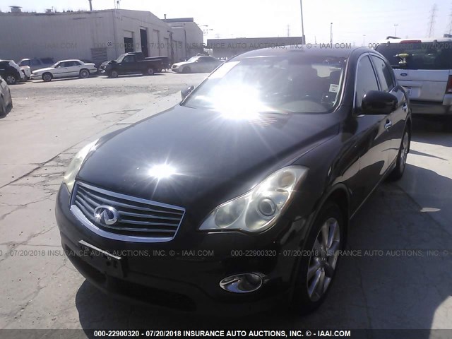 JNKAJ09E38M301025 - 2008 INFINITI EX35 JOURNEY BLACK photo 2