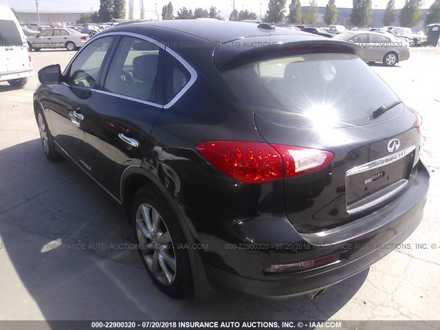 JNKAJ09E38M301025 - 2008 INFINITI EX35 JOURNEY BLACK photo 3