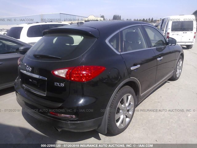 JNKAJ09E38M301025 - 2008 INFINITI EX35 JOURNEY BLACK photo 4