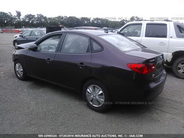 KMHDU46D19U624060 - 2009 HYUNDAI ELANTRA GLS/SE PURPLE photo 3