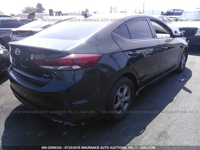 5NPD94LA1HH075825 - 2017 HYUNDAI ELANTRA ECO BLACK photo 4