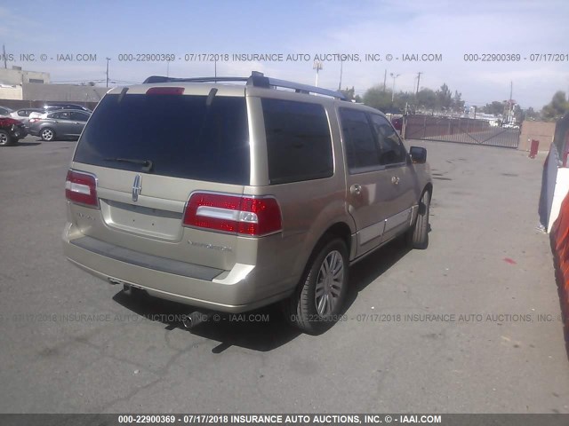 5LMFU27538LJ01502 - 2008 LINCOLN NAVIGATOR BEIGE photo 4