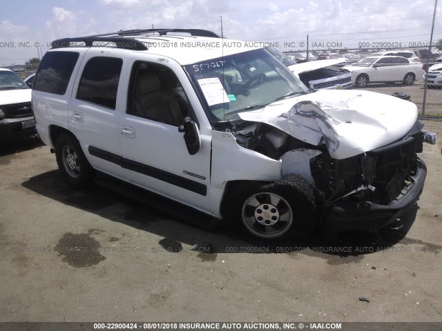 1GNEC13T01J113197 - 2001 CHEVROLET TAHOE C1500 WHITE photo 1