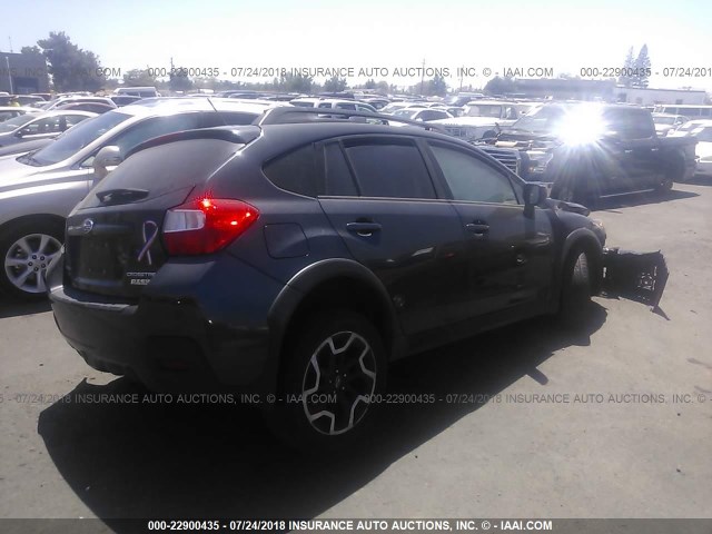 JF2GPABC3G8333393 - 2016 SUBARU CROSSTREK PREMIUM ნაცრისფერი ფოტო 4