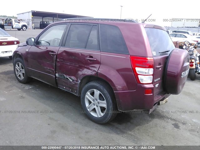 JS3TD947574202284 - 2007 SUZUKI GRAND VITARA LUXURY MAROON photo 3