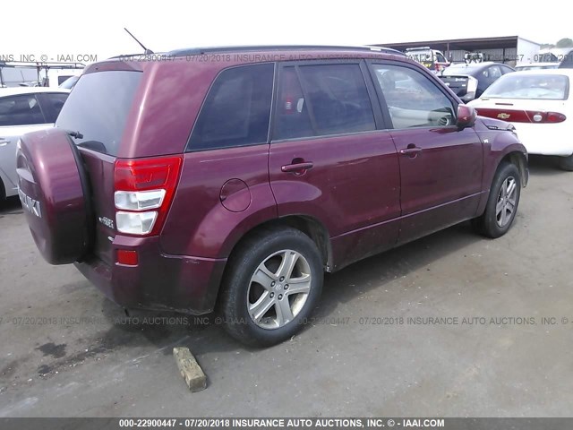 JS3TD947574202284 - 2007 SUZUKI GRAND VITARA LUXURY MAROON photo 4