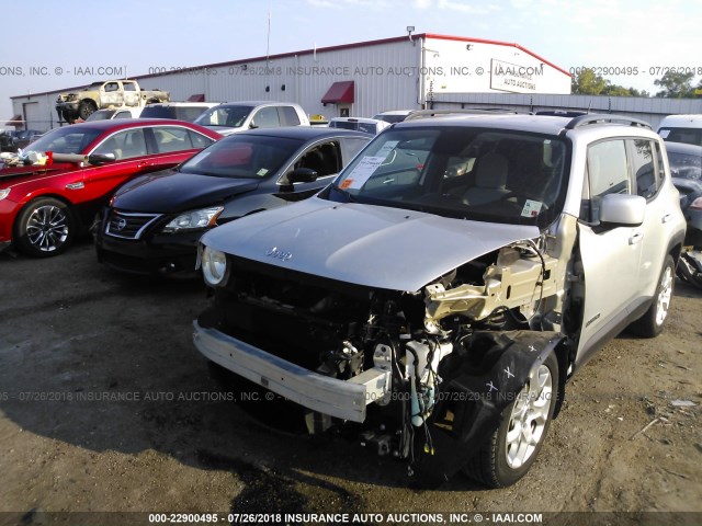 ZACCJABT0FPB57974 - 2015 JEEP RENEGADE LATITUDE SILVER photo 6