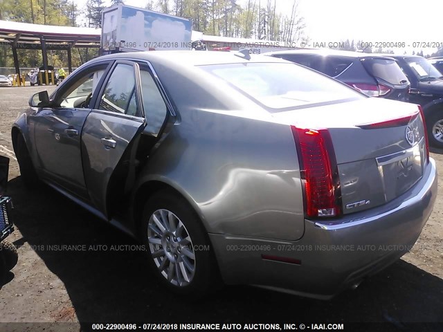 1G6DG5EG0A0114438 - 2010 CADILLAC CTS LUXURY COLLECTION Pewter photo 3