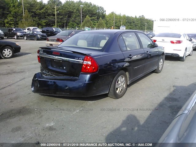 1G1ZT54855F301615 - 2005 CHEVROLET MALIBU LS ლურჯი ფოტო 4
