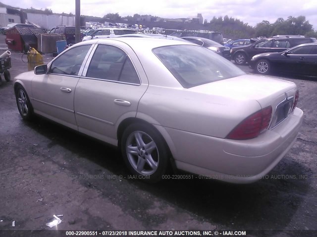 1LNHM87A82Y710347 - 2002 LINCOLN LS 奶油色 照片 3