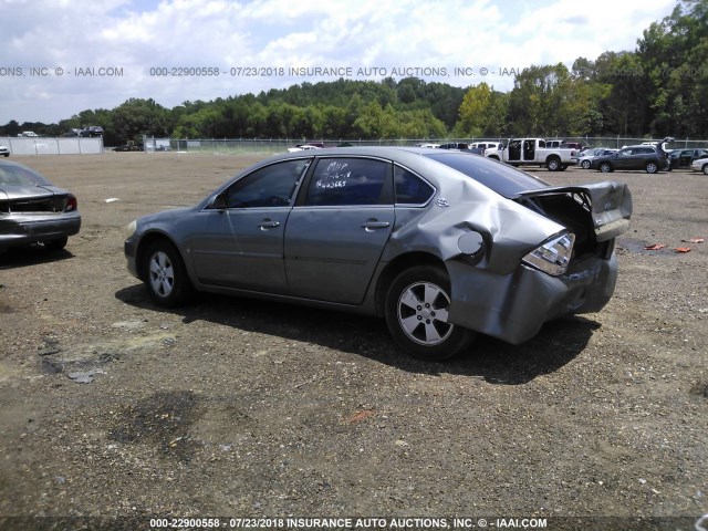 2G1WT58N979279598 - 2007 CHEVROLET IMPALA LT SILVER photo 3