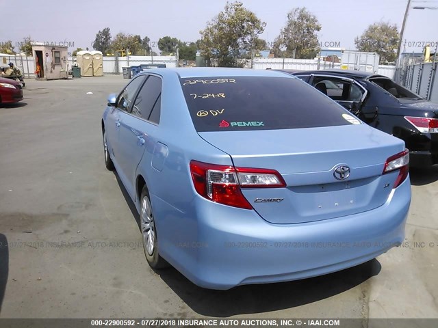 4T4BF1FK7DR276200 - 2013 TOYOTA CAMRY L/SE/LE/XLE ლურჯი ფოტო 3