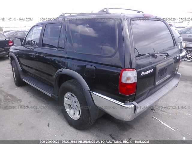 JT3GN86R1X0125348 - 1999 TOYOTA 4RUNNER SR5 BLACK photo 3