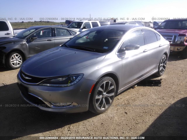 1C3CCCCG5FN510441 - 2015 CHRYSLER 200 C SILVER photo 2