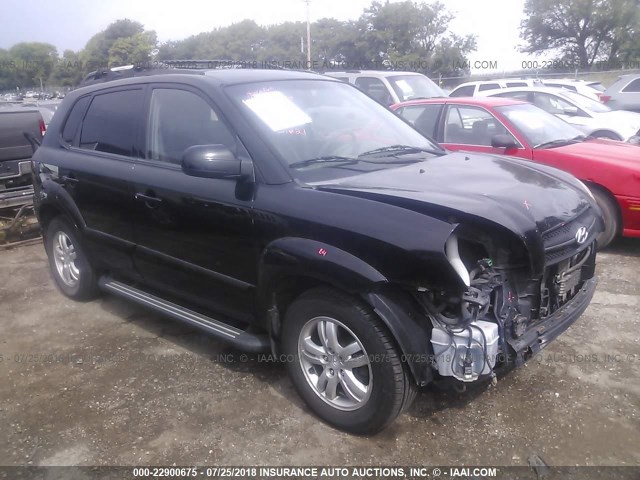 KM8JN72D86U440284 - 2006 HYUNDAI TUCSON GLS/LIMITED BLACK photo 1