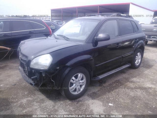 KM8JN72D86U440284 - 2006 HYUNDAI TUCSON GLS/LIMITED BLACK photo 2