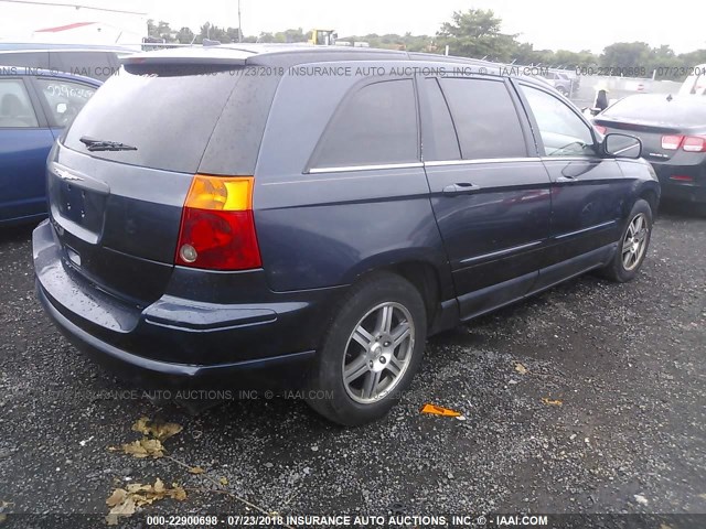 2A8GM68X68R638562 - 2008 CHRYSLER PACIFICA TOURING Navy photo 4