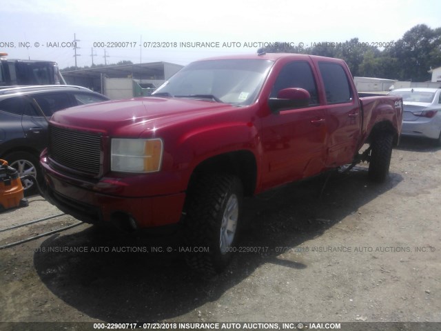 3GTEK13M98G113988 - 2008 GMC SIERRA K1500 RED photo 2