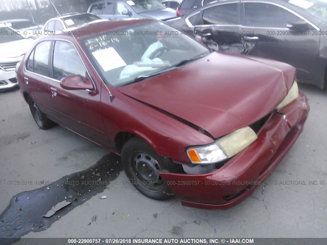 3N1AB41D8WL065491 - 1998 NISSAN SENTRA XE/GXE RED photo 1