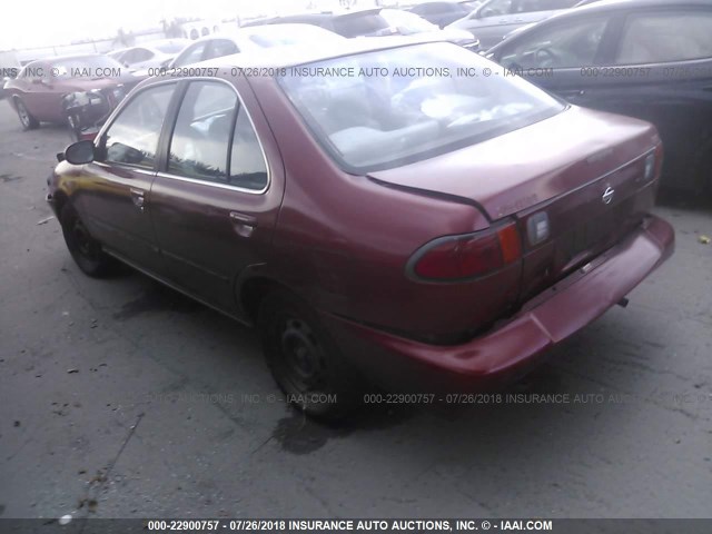 3N1AB41D8WL065491 - 1998 NISSAN SENTRA XE/GXE RED photo 3