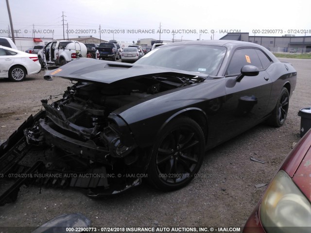 2C3CDZAG0HH574384 - 2017 DODGE CHALLENGER SXT GRAY photo 2