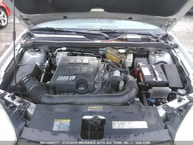 1G1ZT54825F211791 - 2005 CHEVROLET MALIBU LS ვერცხლისფერი ფოტო 10
