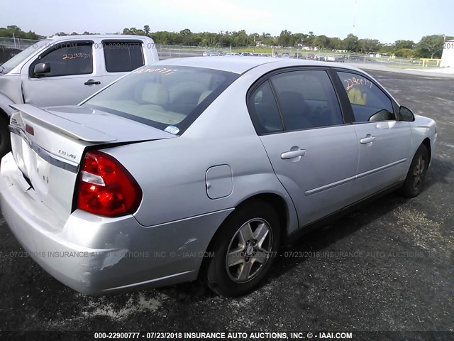 1G1ZT54825F211791 - 2005 CHEVROLET MALIBU LS ვერცხლისფერი ფოტო 4