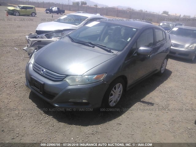 JHMZE2H32BS011624 - 2011 HONDA INSIGHT GRAY photo 2