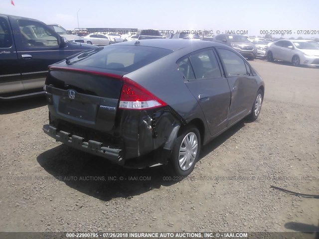 JHMZE2H32BS011624 - 2011 HONDA INSIGHT GRAY photo 4