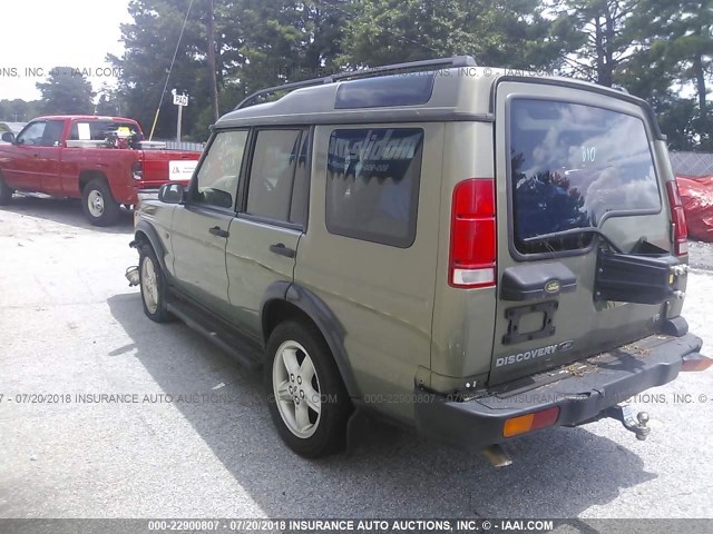SALTY124XYA253532 - 2000 LAND ROVER DISCOVERY II  მწვანე ფოტო 3