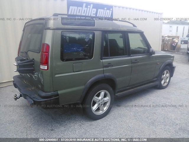 SALTY124XYA253532 - 2000 LAND ROVER DISCOVERY II  მწვანე ფოტო 4