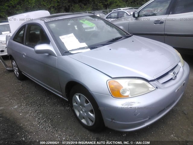 1HGEM22961L012978 - 2001 HONDA CIVIC SI/EX SILVER photo 1