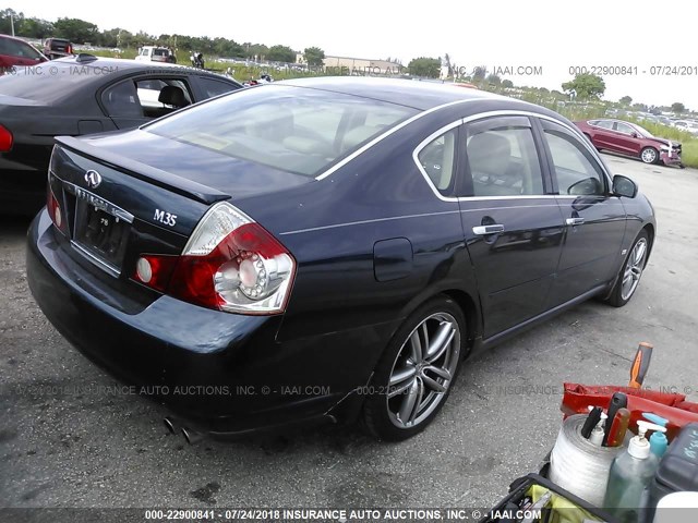 JNKAY01E57M302019 - 2007 INFINITI M35 SPORT BLUE photo 4